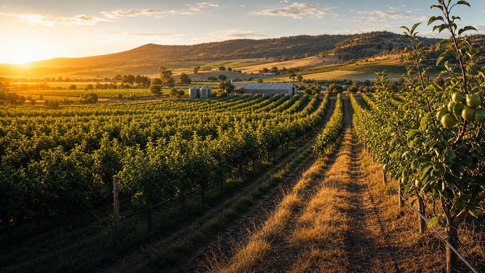 Paesaggio agricolo australiano